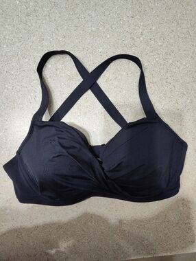 Bleu Rod Beattie Black Cross-Back Wireless Bikini Top